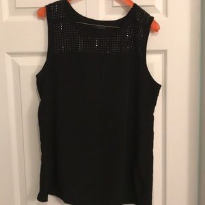 Black Gap Embellished Tank Top